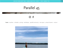 Tablet Screenshot of parallel45.com